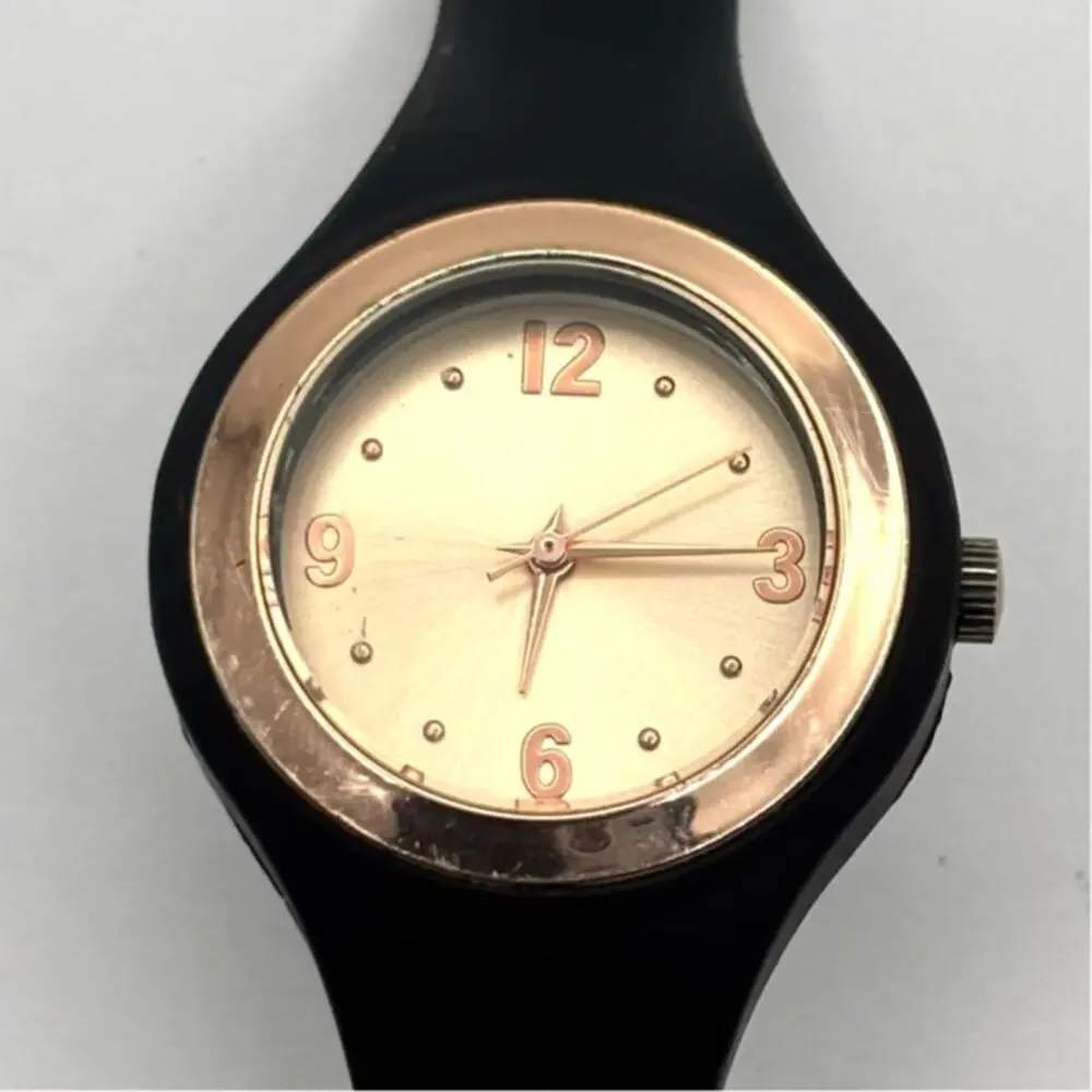 Rose Gold & Black Watch